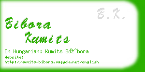 bibora kumits business card